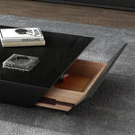 Load image into Gallery viewer, Coffee Table ā Modern Square Design with Side Drawer (100 x 100 x 38 CM)