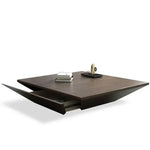 Load image into Gallery viewer, Coffee Table ā Modern Square Design with Side Drawer (100 x 100 x 38 CM)