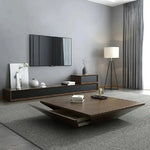 Load image into Gallery viewer, Coffee Table ā Modern Square Design with Side Drawer (100 x 100 x 38 CM)