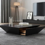Load image into Gallery viewer, Coffee Table ā Modern Square Design with Side Drawer (100 x 100 x 38 CM)
