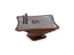 Load image into Gallery viewer, Coffee Table β Walnut Veneer with Tempered Glass (106 x 106 cm)