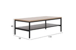 Load image into Gallery viewer, Coffee Table with Engineered Wood Top and Metal Frame