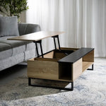 Load image into Gallery viewer, Coffee Table with Smart Lift-Top Mechanism and Hidden Storage