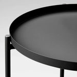 Load image into Gallery viewer, Arabian Mall Metal Small Round Coffee Table for Living Room and Bedroom (Black)