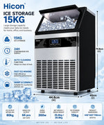 Load image into Gallery viewer, Commercial Ice Maker High Efficiency Commercial Ice Cube Makers Making Machine 80Kg/24Hrs Portable Ice Maker
