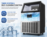Load image into Gallery viewer, Commercial Ice Maker High Efficiency Commercial Ice Cube Makers Making Machine 80Kg/24Hrs Portable Ice Maker