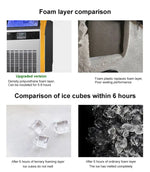 Load image into Gallery viewer, Commercial Ice Maker High Efficiency Commercial Ice Cube Makers Making Machine 80Kg/24Hrs Portable Ice Maker