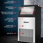 Load image into Gallery viewer, Commercial Ice Maker Machine 45Kg/24Hr 10Kg Ice Storage, Fast Cube Ice in 12–20 Minutes, LED Display, Auto Water Refill – NIM60C