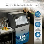 Load image into Gallery viewer, Commercial Ice Maker Machine 45Kg/24Hr 10Kg Ice Storage, Fast Cube Ice in 12–20 Minutes, LED Display, Auto Water Refill – NIM60C