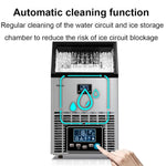 Load image into Gallery viewer, Commercial Ice Maker Machine 55kg 68kg 80kg/24h,Out of Ice 36 45 66 Pieces,Large Ice Machine,Self Cleaning,Ice Storage: 15kg/1580 Pieces,For Families, Restaurants, Bars,55KG