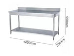 Load image into Gallery viewer, Commercial Stainless Steel Work Table – Heavy-Duty Kitchen Prep Station