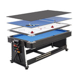 Load image into Gallery viewer, 4 in 1 DGMT-3005 7ft Blue Pool Table Billiard + Air Hockey + Tennis Table-GCC Home Center