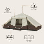 Load image into Gallery viewer, CORE 10 Person Lighted Instant Pyramid Tent 16' x 9'