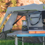 Load image into Gallery viewer, Core 4 Foot Outdoor Table with Flex Rail – Portable, Outdoor Prep Table, Camping Table