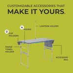Load image into Gallery viewer, Core 4 Foot Outdoor Table with Flex Rail – Portable, Outdoor Prep Table, Camping Table