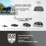 Load image into Gallery viewer, Core 9 Person Instant Cabin Tent with Full Rainfly β 14' x 9'