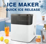 Load image into Gallery viewer, Countertop Ice Maker Machine,9 Bullet Ice Cubes Ready in 6 Mins,2 Ice Sizes, Self-Cleaning, Portable Ice Maker