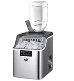 Load image into Gallery viewer, Arabian Mall 2-Way Water Input Countertop Stainless Steel Square Ice Maker (45 lbs Daily, Self-Cleaning)