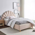 Load image into Gallery viewer, Crafted With High-Quality Materials Full Headboard Single Bed 120x200 cm - Peach-GCC Home Center