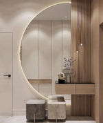 Load image into Gallery viewer, Customize Half Moon Mirror Dressing Table-GCC Home Center
