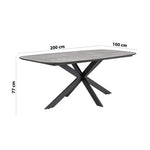 Load image into Gallery viewer, Diamond 6-Seater Dining Set – Black & Grey