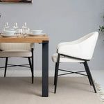 Load image into Gallery viewer, Elegant 6-Seater Dining Set ā Oak & Beige