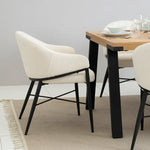 Load image into Gallery viewer, Elegant 6-Seater Dining Set ā Oak & Beige