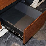 Load image into Gallery viewer, Elegant Executive Office Table with Ample Workspace and Storage Cabinets - Brown-GCC Home Center