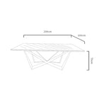 Load image into Gallery viewer, Elegant Faux Marble Dining Table
