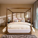 Load image into Gallery viewer, Elegant King Bed 180x200cm β Natural