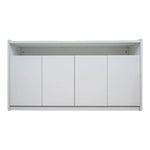 Load image into Gallery viewer, Elegant Low Office Cabinet With Two-door cabinet And two internal shelves - Matt White-GCC Home Center
