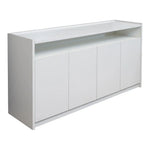 Load image into Gallery viewer, Elegant Low Office Cabinet With Two-door cabinet And two internal shelves - Matt White-GCC Home Center