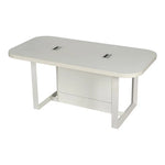 Load image into Gallery viewer, Elegant Meeting Table, Office Desk For Workstations - White-GCC Home Center