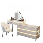 Load image into Gallery viewer, Elegant Modern Luminous Makeup Vanity Desk with LED Mirror and Stool-GCC Home Center