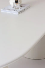 Load image into Gallery viewer, Elegant Off White Concrete Dining Table