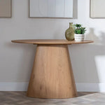 Load image into Gallery viewer, Elegant Oval Console Table With a Modern-Classic Design