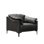 Load image into Gallery viewer, Elegant PU Leather Office Sofa Set With Metal Legs - Black-GCC Home Center