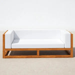 Load image into Gallery viewer, Emirates Outdoor Teak Patio Sofa , 3-Seater Outdoor Teak Sofa | Solid Teak Frame