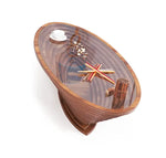 Load image into Gallery viewer, Engineered Wood Coffee Table Wooden With Tempered Glass Top