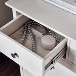 Load image into Gallery viewer, Engineered Wood Dressing Table with 7 Drawers ā White