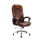 Load image into Gallery viewer, Ergonomic Black Faux Leather Office Chair with Lumbar Support - Adjustable Height, 360° Swivel, and Comfortable High-Density Cushion-GCC Home Center