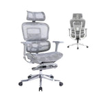 Load image into Gallery viewer, Ergonomic Grey Office Chair with Adjustable Features & Breathable Mesh Back - Aluminum Frame, 3D Armrests, and Alloy Base-GCC Home Center