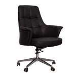 Load image into Gallery viewer, Ergonomic Low Back Office Chair PU Leather, Adjustable Height, Chrome Base-GCC Home Center