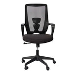 Load image into Gallery viewer, Ergonomic Low Back Office Chair With Metal Leg And Height Adjustable - Black-GCC Home Center