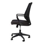 Load image into Gallery viewer, Ergonomic Low Back Office Chair With Metal Leg And Height Adjustable - Black-GCC Home Center