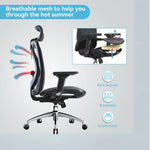 Load image into Gallery viewer, Ergonomic Mesh Office Chair with Adjustable Headrest, Lumbar Support & 3D Armrests - Comfortable, Adjustable, and Durable-GCC Home Center