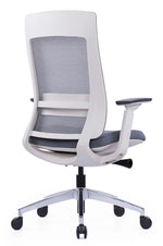 Load image into Gallery viewer, Ergonomic Multifunction Office Chair – Adjustable Headrest, 4-Position Lock, and Chrome Base