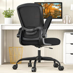 Load image into Gallery viewer, Ergonomic Office Chair - BIFMA Certified High Back Mesh Desk Chair with Adjustable Lumbar Support & Flip-Up Armrests for Home Office (Modern, All Black)