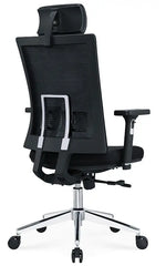 Load image into Gallery viewer, Ergonomic Office Chair ā Black with Sliding Seat, Adjustable Headrest & Lumbar Support