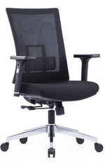 Load image into Gallery viewer, Ergonomic Office Chair ā Black with Sliding Seat, Adjustable Headrest & Lumbar Support
